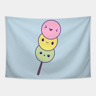 Cute and Kawaii Dango Japanese Food food,sushi,dango,monsters,kawaii,cut Tapestry