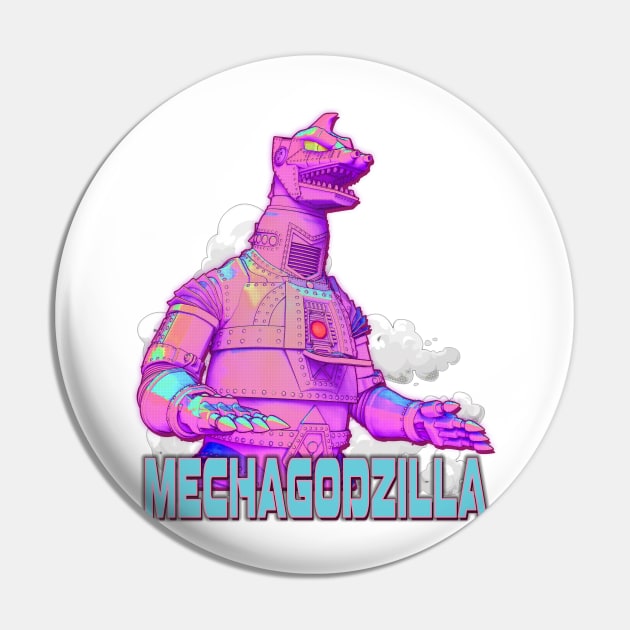 Mechagodzilla Pin by Digiwip