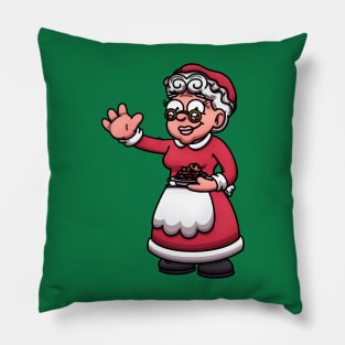 Friendly Mrs. Claus Pillow