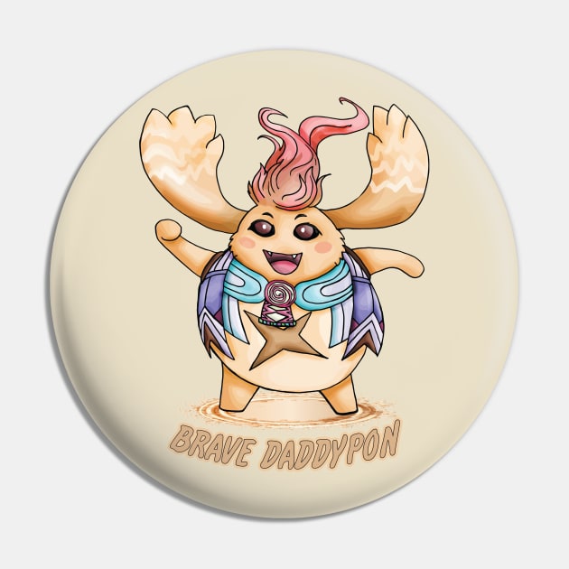 Brave Daddypon Pin by WarioPunk