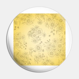 Sunflower Pattern Pin