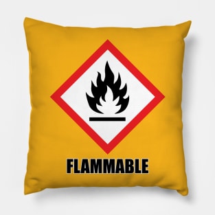 warning: flammable Pillow