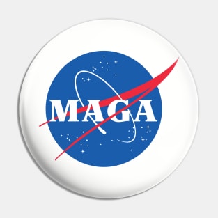 Nasa / MAGA Logo Tribute/Parody Design Pin