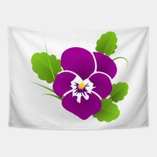 Pansy Flowers Design Tapestry