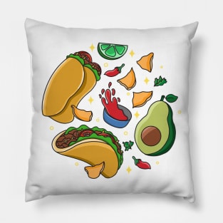 Mexican Food Pillow