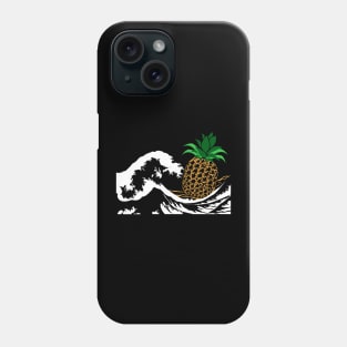 Pineapple at Sea Wave Phone Case