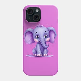 Purple Elephant Phone Case