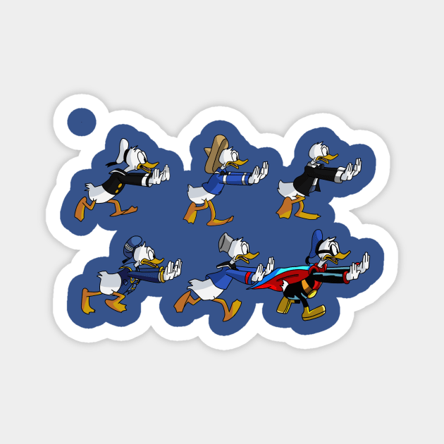 Donald Through the Years Magnet by FSimmons1006