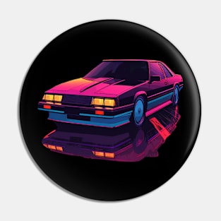 Retro car Violet Pin