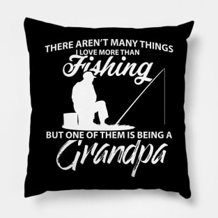 Fathers Day 2018 Fishing Grandpa Shirt Being A Grandpa Is Awesome Pillow