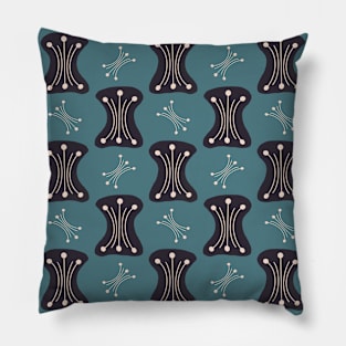 Doodle abstract shape pattern Pillow