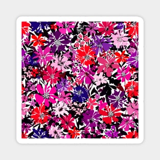 Modern Floral Illustration, Flowers art 1 Magnet