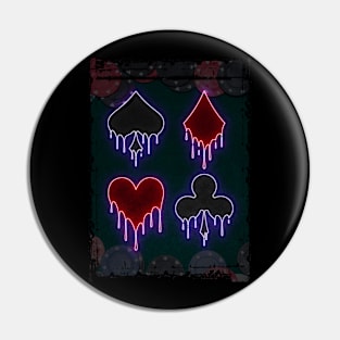 Cards neon art Pin