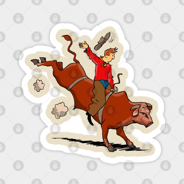 Rodeo Rider Magnet by Peter Awax