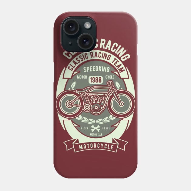 Classic Racing Team - Speed King Phone Case by Wheezing Clothes