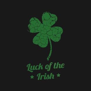 happy st patricks day distressed lucky clover luck irish T-Shirt