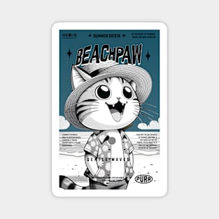Beachpaw Summer Siesta Tee - Ultimate Sunny Days Cat Magnet
