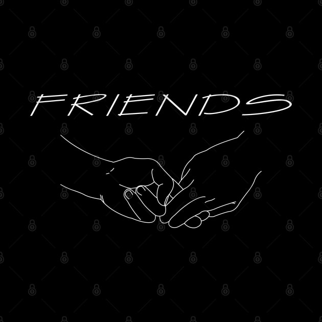 Friends - White by SanTees