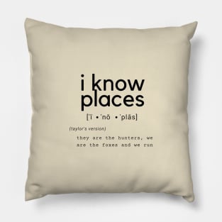 i know places Pillow