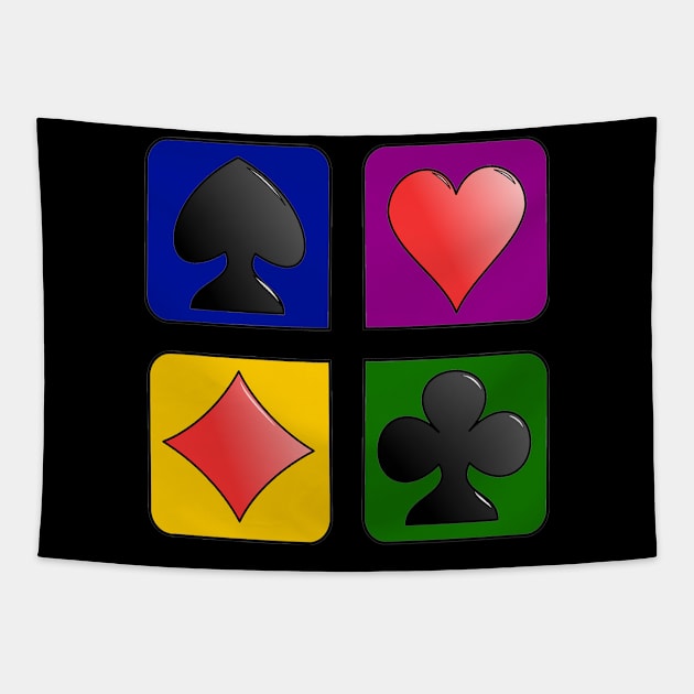 Rummy Card Game Birthday Gift Tapestry by GBDesigner