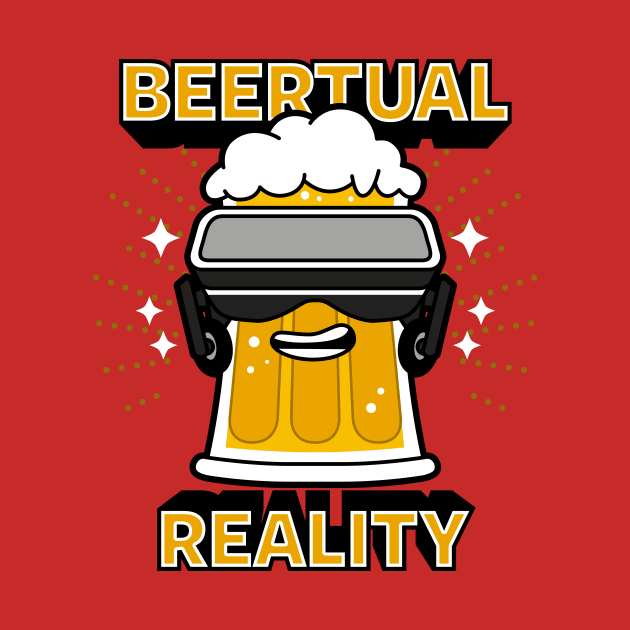 Beertual Reality Funny Cute Virtual Reality VR Meme Gift For Beer Lovers by Originals By Boggs