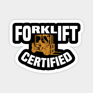 Forklift Certified Magnet