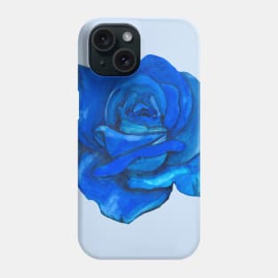 Blue rose flower Phone Case