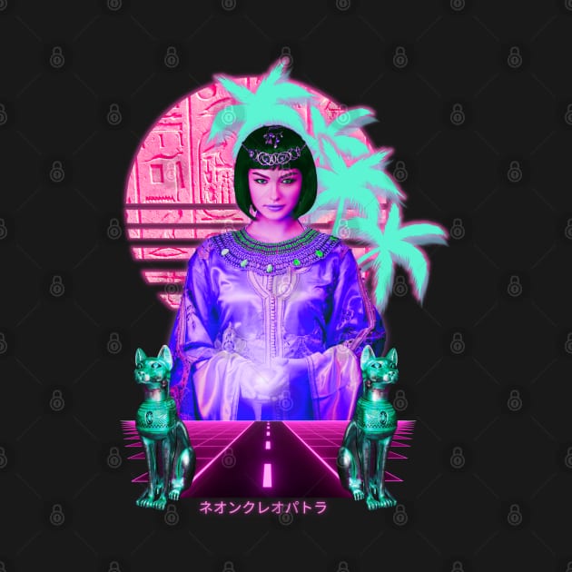 Cleopatra Synthwave Vaporwave aesthetic by Shirt Vibin