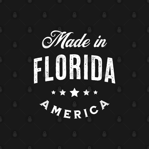 Made In Florida, USA - Vintage Logo Text Design by VicEllisArt