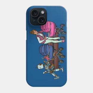 Vintage Robot Family Phone Case