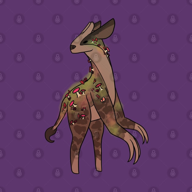 Pink Sloth Giraffe :: Imaginary Creatures by Platinumfrog