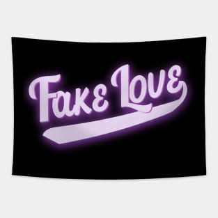 Fake love in purple lavender Tapestry