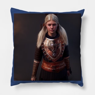 Viking Shield Maiden Pillow