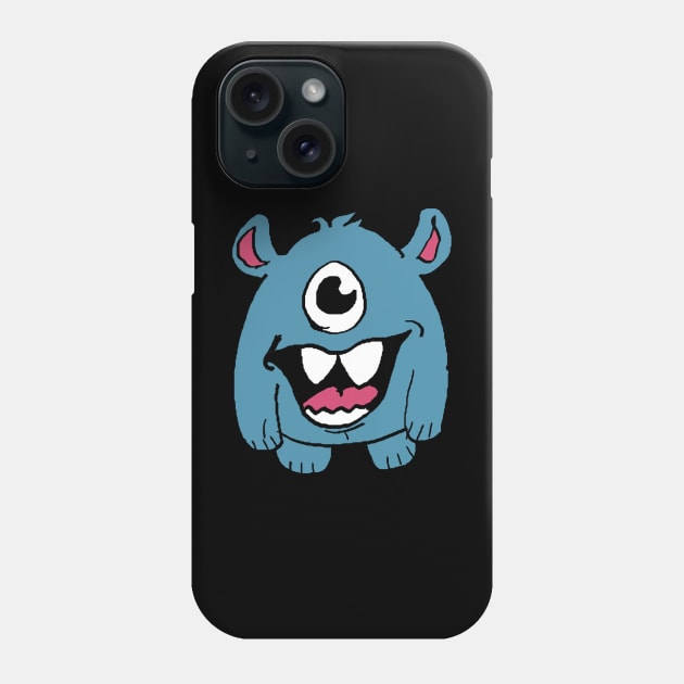 Monstre bleu Phone Case by Damsos_store