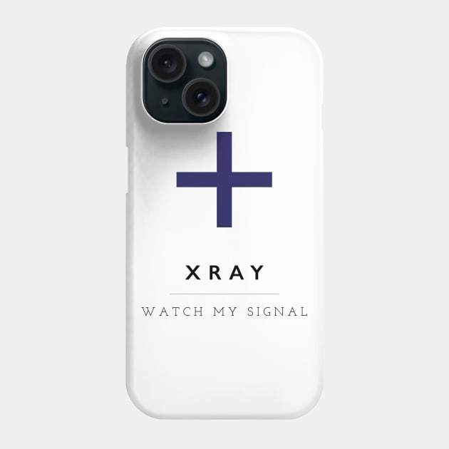 X-Ray: ICS Flag Semaphore Phone Case by calebfaires