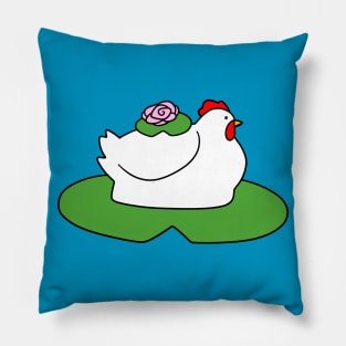 Lilypad Hen Pillow