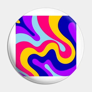 Psychedelic colorful pattern Pin