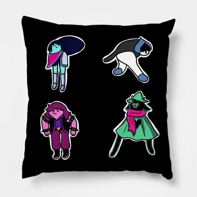 DELTARUNE: Choose Your Fighter Pillow by KaePotassium