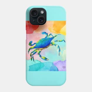 Blue Crab Watercolor Phone Case