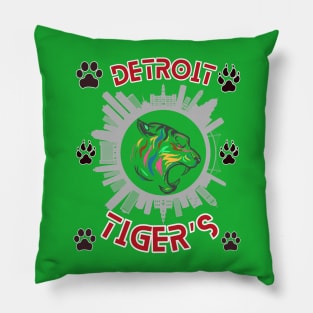 Detroit Tiger's Favorite Sweatshirt, Tiger City Pillow