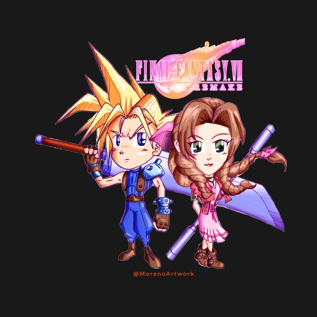 Cloud Loves Aerith ファイナルファンタジーＶＩＩ by MorenoArtwork