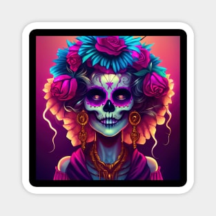 Dia De La Santo Malvados Muertos Magnet