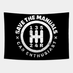 Save the manual - white Tapestry