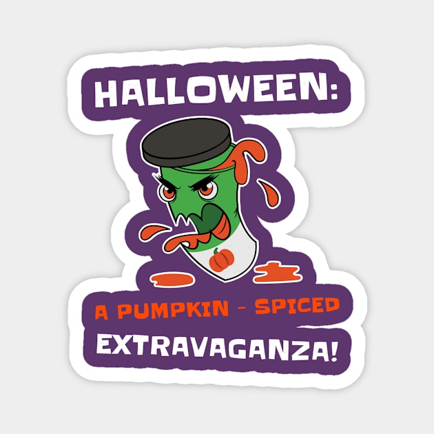 Halloween and pumpkin extravaganza Magnet by Hermit-Appeal