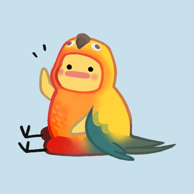 Sun Conure Costume Birdblob by Sabtastic