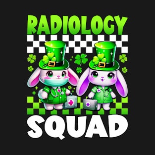 medical staff x ray tech radiology squad Nurse st Patricks Day T-Shirt