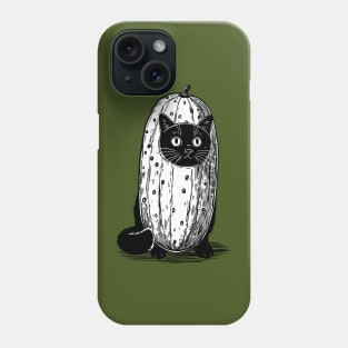 Kitty in a Pickle Costume Phone Case