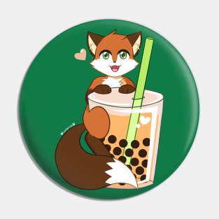 Thai Tea Fox Pin