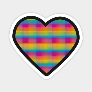 Rainbow Plaid Magnet