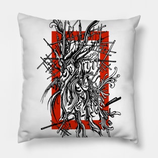 Abstract doodle art Pillow